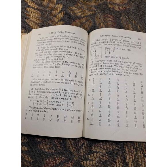Vintage 1945 Math Book- Arithmetic for You 5 - Picture 9 of 11
